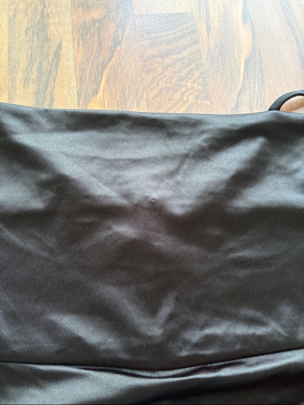 Almost Famous Woman’s Black Satin mini romper Size L - Picture 5 of 11